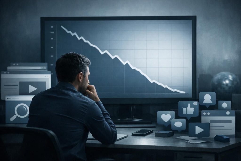 erfahren sie, warum der rückgang organischer klicks die relevanz von traffic als kpi beeinflusst und wie unternehmen ihre performance-messung anpassen sollten.